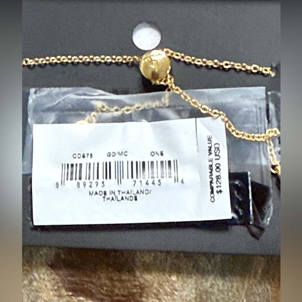 Coach Gold Tone Triple Heart Slider Bracelet NWT - Picture 3 of 3